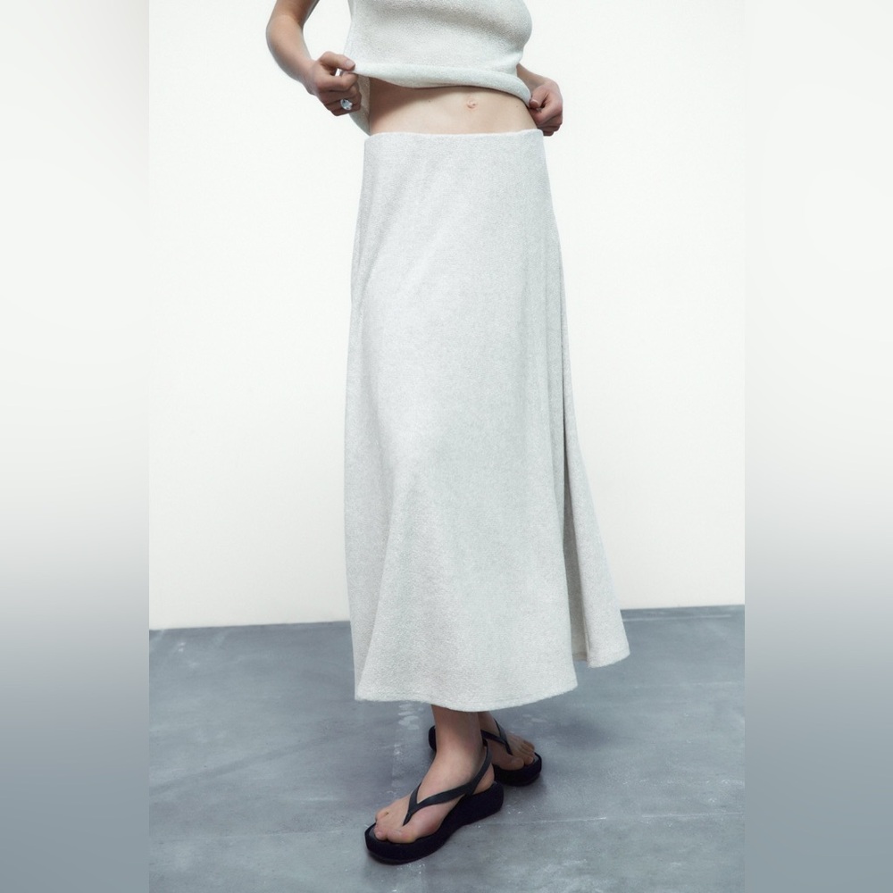 Zara metallic thread skirt
